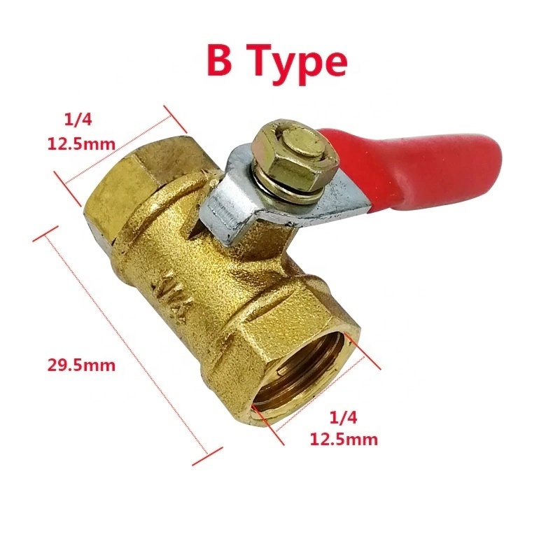 Lead-free forged brass in-line ball shut off valve BSPT male female brass ball valve