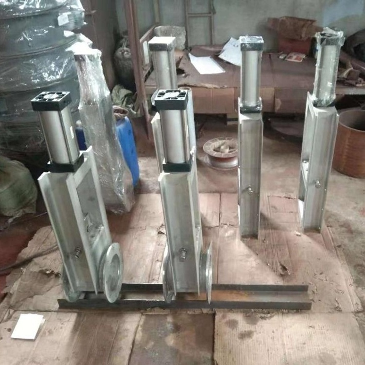 High quality DN300 stainless steel Pneumatic slide gate valve