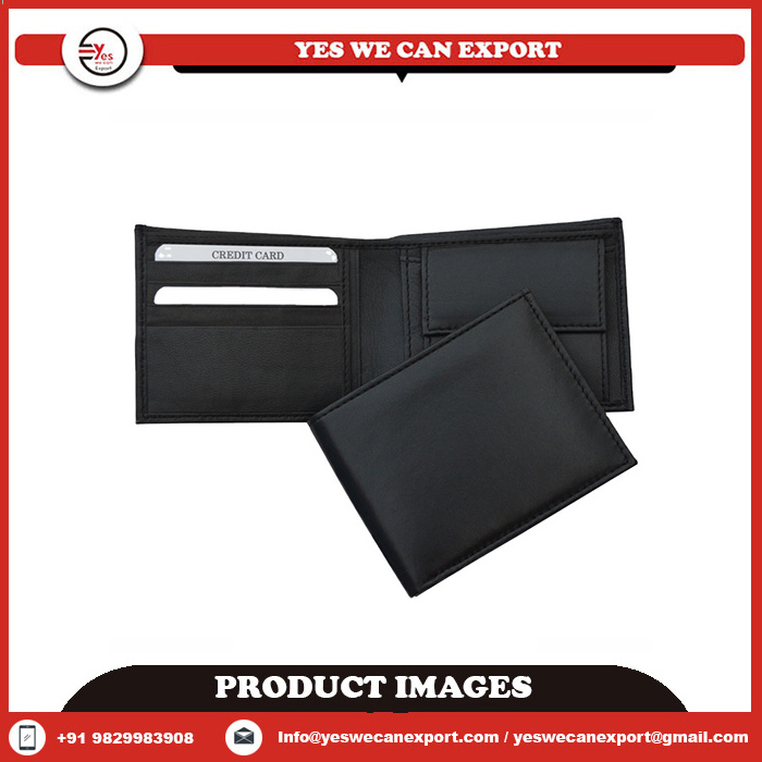 Men's Wallet Made from Genuine Leather Spacious to carry Cards Currency Travel Business Students Daily Usage Muddy Black Color