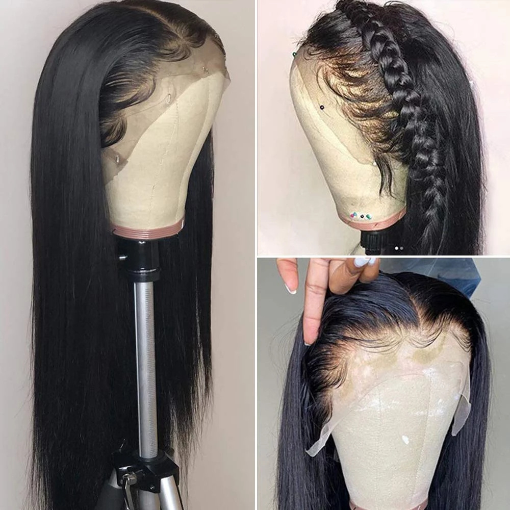 Hd Lace Frontal Wig Human Hair Raw Brazilian Human Hair Braided Lace Front Wigs For Black Women Glueless Full Hd Lace Wig Vendor