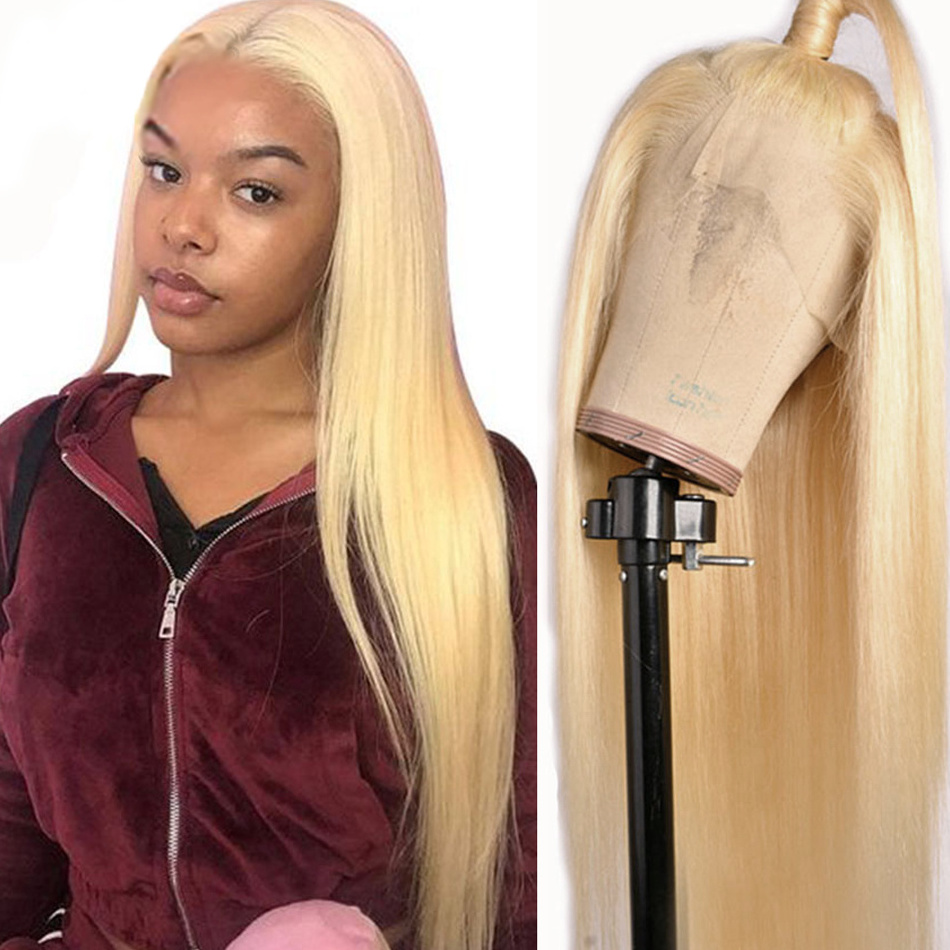 YESWIGS 613 Blonde HD Full Lace Wigs Raw Virgin Human Hair Lace Front Wig for Black Women Peruvian 360 Lace Closure Frontal Wig