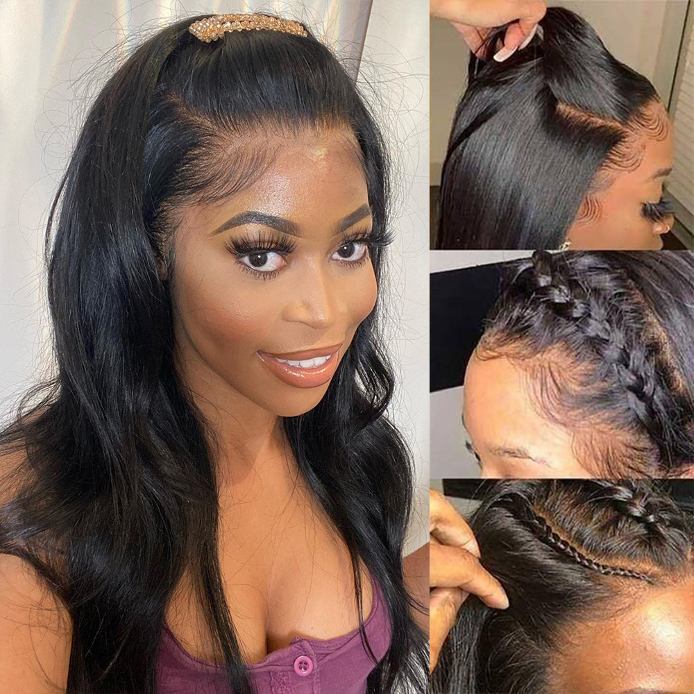 Hd Lace Frontal Wig Human Hair Raw Brazilian Human Hair Braided Lace Front Wigs For Black Women Glueless Full Hd Lace Wig Vendor