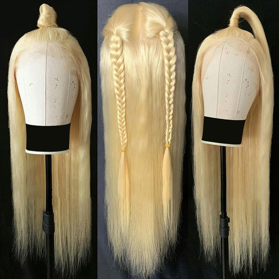 YESWIGS 613 Blonde HD Full Lace Wigs Raw Virgin Human Hair Lace Front Wig for Black Women Peruvian 360 Lace Closure Frontal Wig