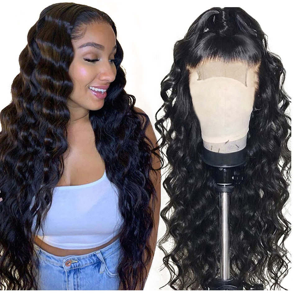 YesWigs Full Customization Loose Wave Glueless Wig Dropshipping Mink Brazilian Human Virgin Hair Lace Front Wig With Baby Hair