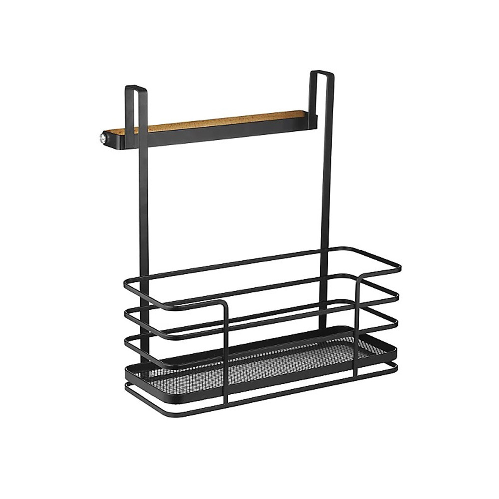 Kitchen Hanging Storage Rack Kitchen Cabinet Organizer Single Tier Over The Door Hanging Pantry Organizer With Towel Wood Bar