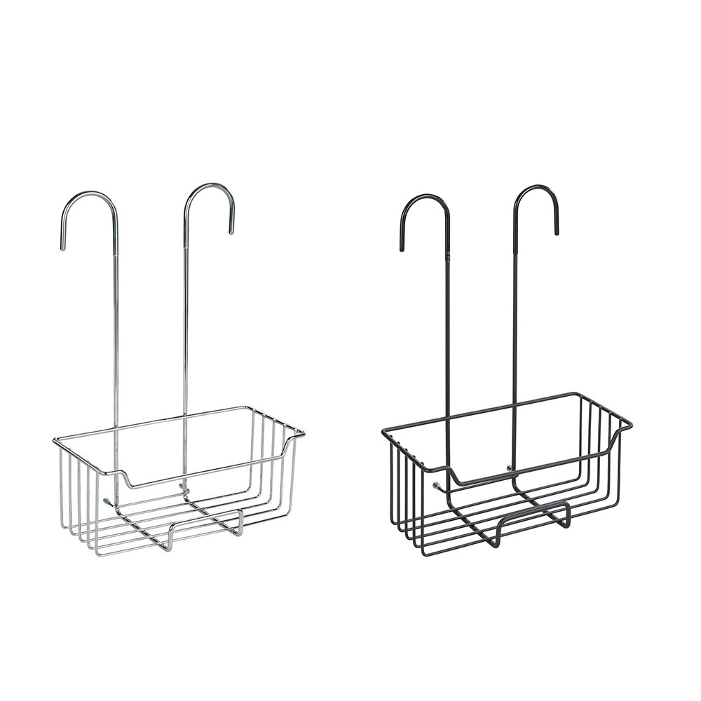 High Quality Shower Shelf Black Stainless Steel Hanging Shower Caddy Bathroom Organizer For shower enclosure