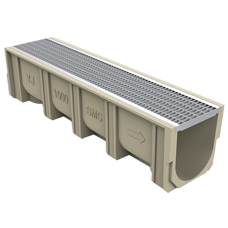 New Style Best Quality Heel Guard Square Hole Punched Grate Stainless steel HDPE Trough Drain Channel