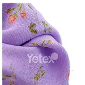 High Quality 100% Viscose Crinkle Fabric Popular Rayon Crepe Yoryu Printed Woven Fabric For Dress