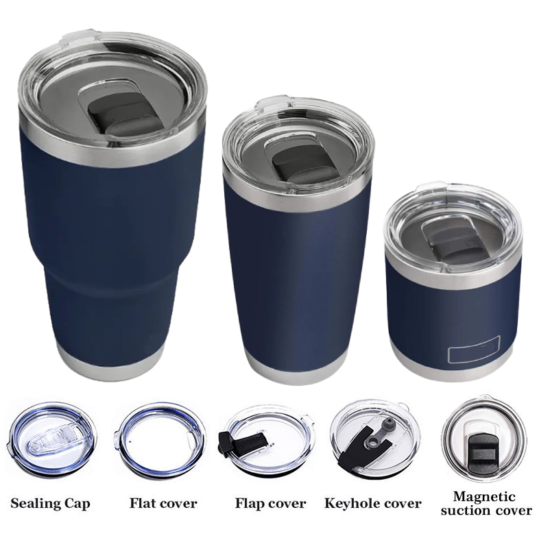 Custom Yetys 20oz 30oz Powder Coated Vacuum Insulated Tumblers Double Wall Stainless Steel Travel Tumbler Beer Wine Cups In Bulk