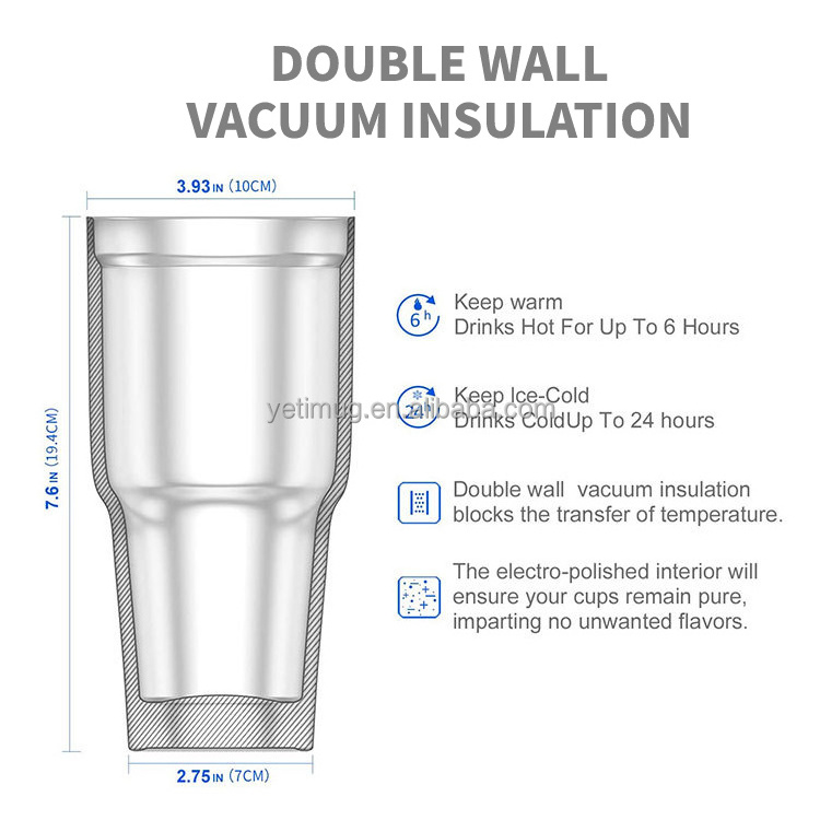 Wholesale 30oz 20oz Tumblers Stainless Steel Termos Double Wall Vacuum Vasos Keep Cooler 14oz Coffee cup Travel Car Mugs