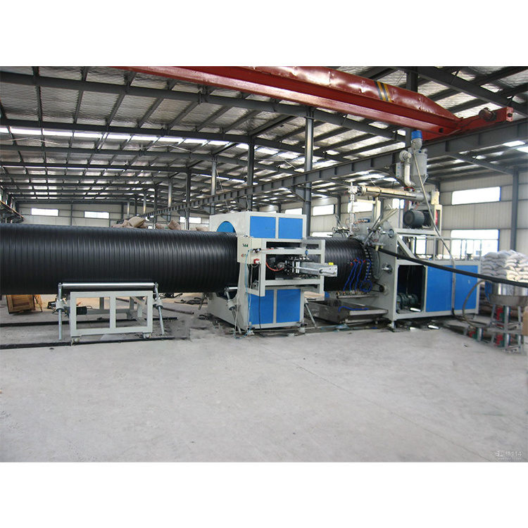 Large Diameter HDPE Hollow-wall Coiled Pipe Extrusion Line/hdpe double wall corrugated pipe making machine