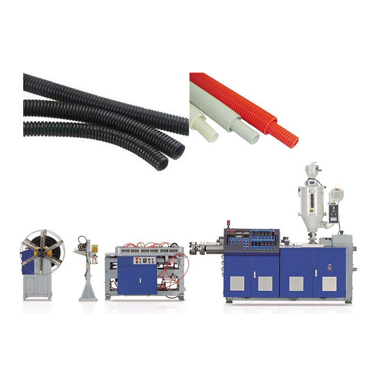 PE disposable washable hookah shisha hose single wall corrugated pipe making machine