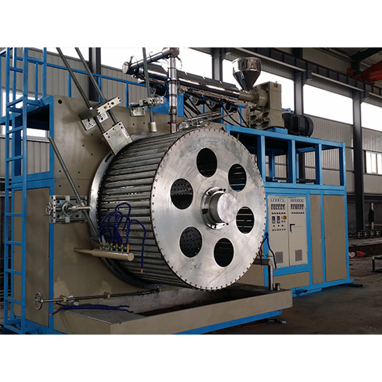 Large Diameter HDPE Hollow-wall Coiled Pipe Extrusion Line/hdpe double wall corrugated pipe making machine