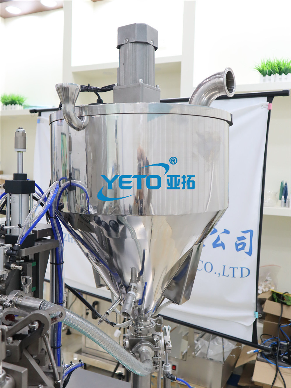 YETO Professional fully automatic cosmetic aluminum metal tube filling folding sealing machine price