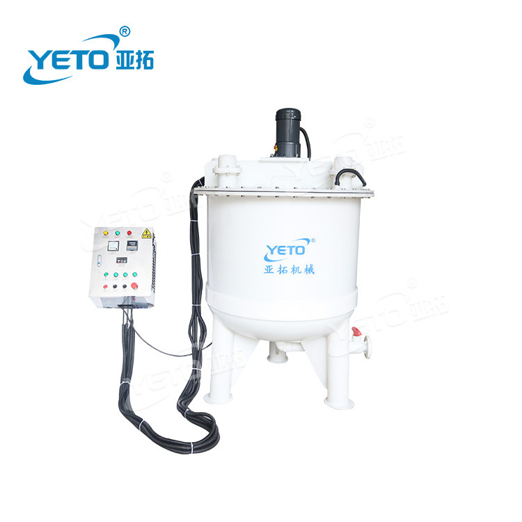 500L Anti Corrosive Material Polypropylene Mixer Heating Tank For Chemical Liquid Product Cleaner Bleach Corrosion Product