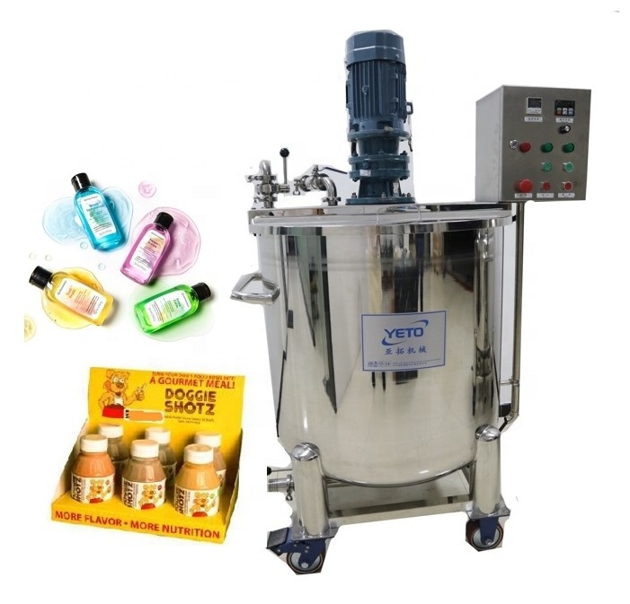 Stainless Steel 300l Liter Mixer Tank With Agitator Salad Dressing Soap  Detergente  Mixing Machine