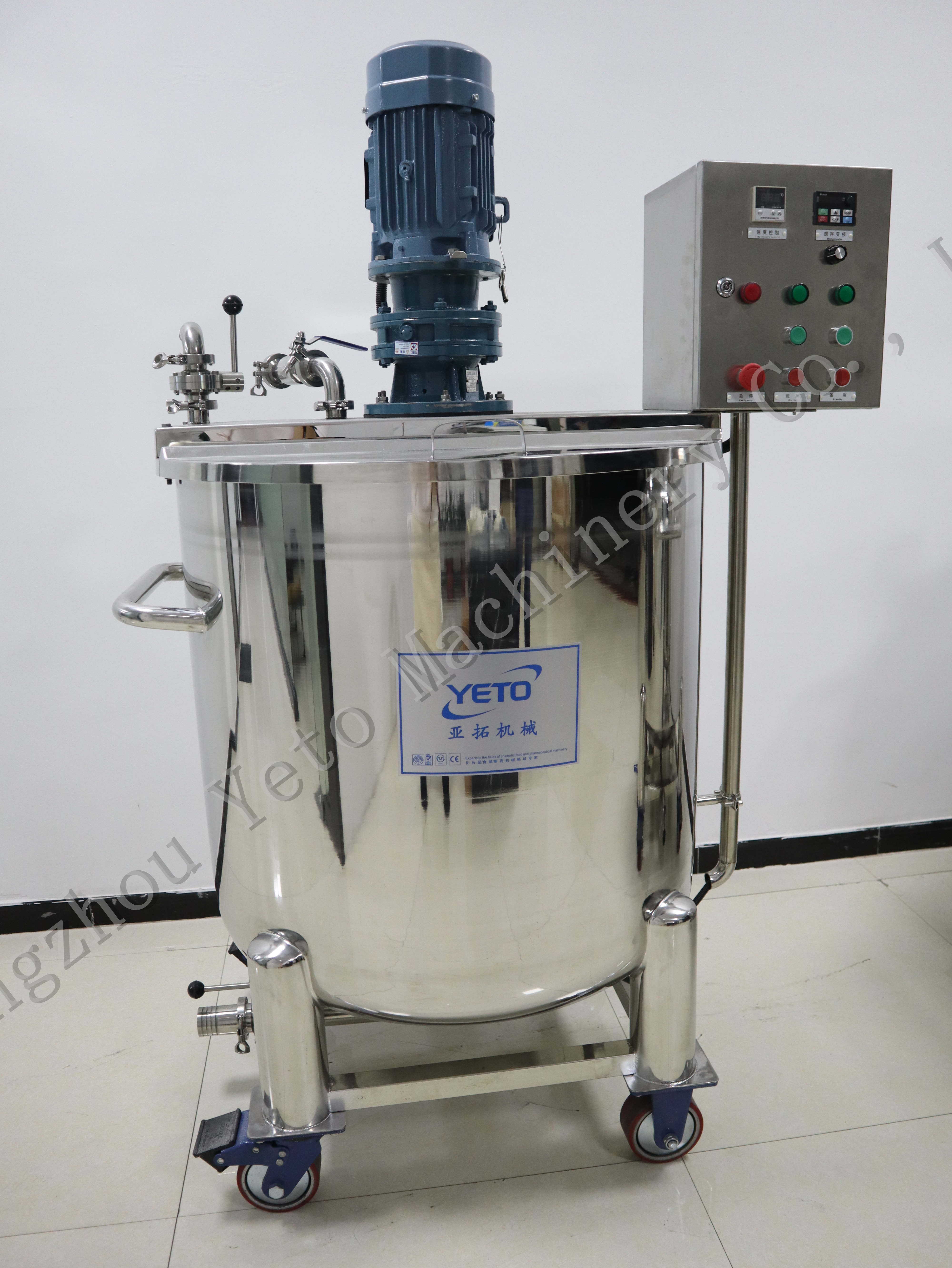 Stainless Steel 300l Liter Mixer Tank With Agitator Salad Dressing Soap  Detergente  Mixing Machine