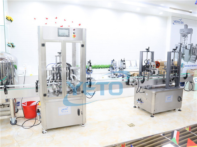 YETO Factory price automatic perfume glass aluminum bottle vacuum pressure filling crimping liquid fragrance making machine