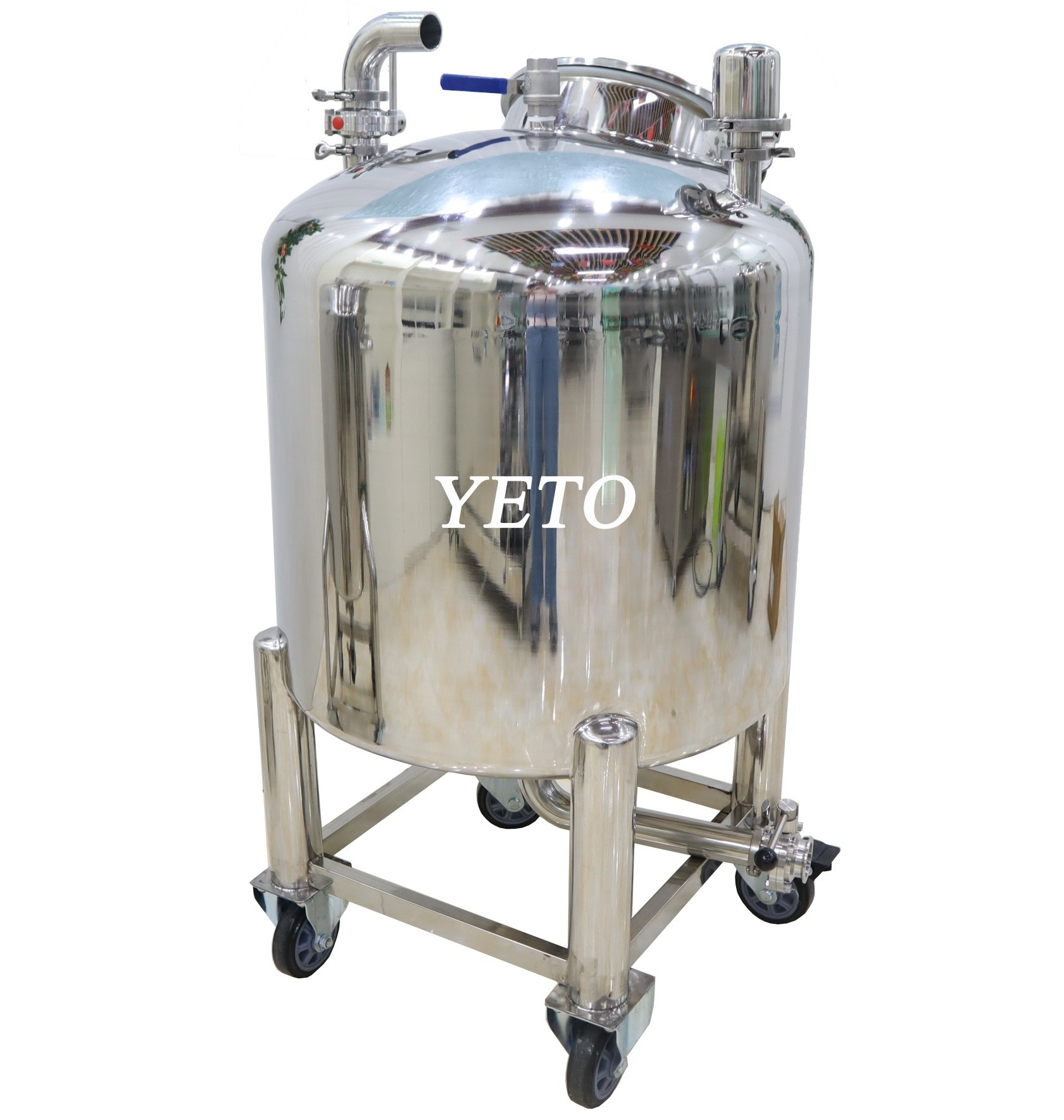 100-5000 gallon movable stainless steel storage tanks equipment for storing chemical cosmetic liquids lotion cream oil water