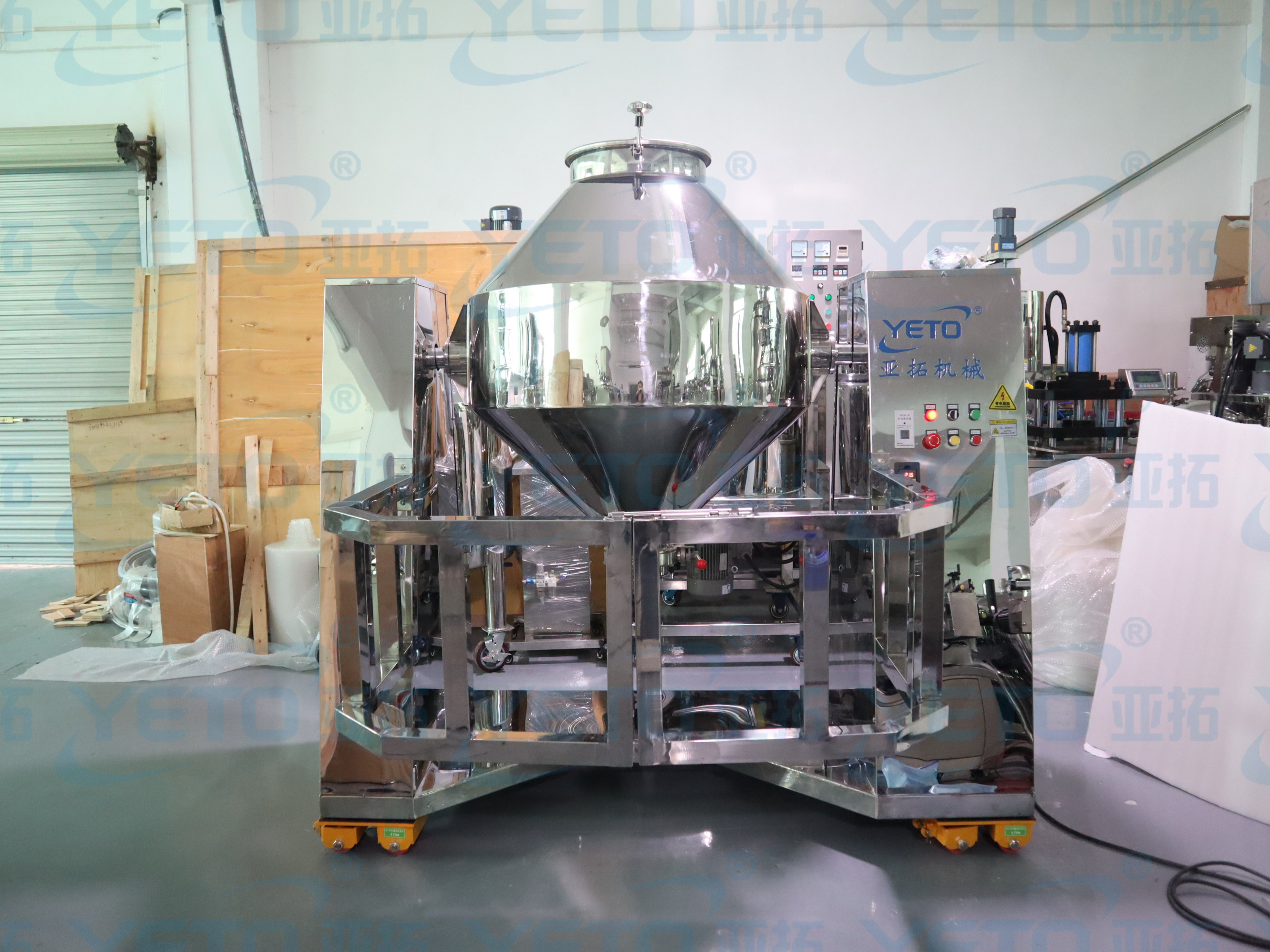 Stainless steel dry powder particle granule mixing equipment coffee flour spice detergent mixer