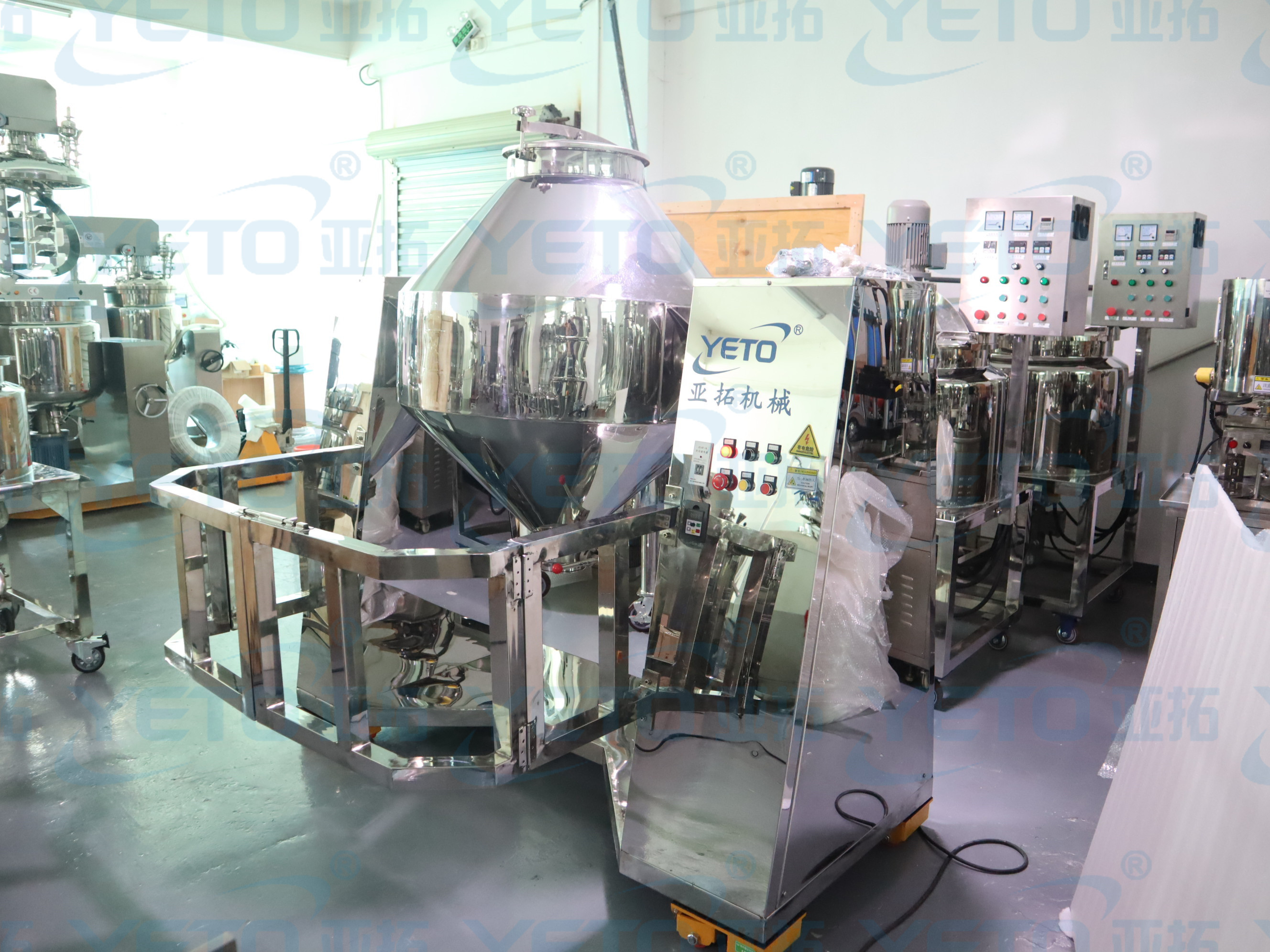 Stainless steel dry powder particle granule mixing equipment coffee flour spice detergent mixer