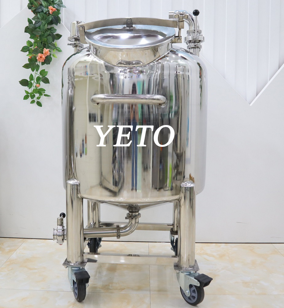 100-5000 gallon movable stainless steel storage tanks equipment for storing chemical cosmetic liquids lotion cream oil water