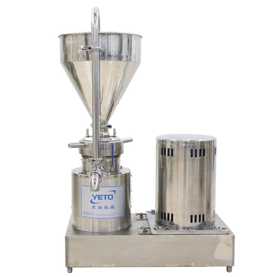 Stainless steel Colloid mill grinding machine for soy milk peanut butter chili  sauce hummus Sesame tahini tomato sauce grinder