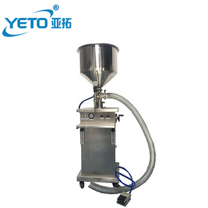 Semi automatic Piston cosmetic Cream lotion filling machine,bottled jam ketchup filler equipment