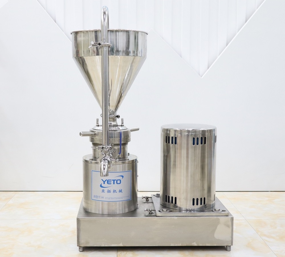 Stainless steel Colloid mill grinding machine for soy milk peanut butter chili  sauce hummus Sesame tahini tomato sauce grinder