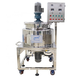 100L stainless steel shampoo manufacturing equipment electric yogurt wax making viscous liquid dispenser Heating Mixing machine