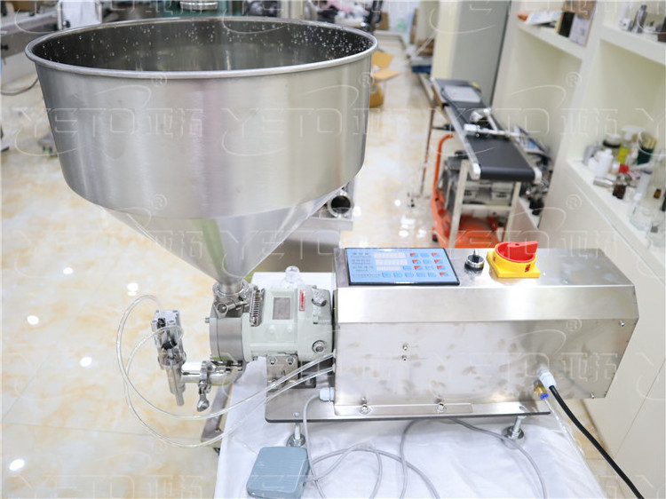 High viscosity thick cream paste butter Mayonnaise ketchup sauce jam food filling machine rotor lobe pump filling machine