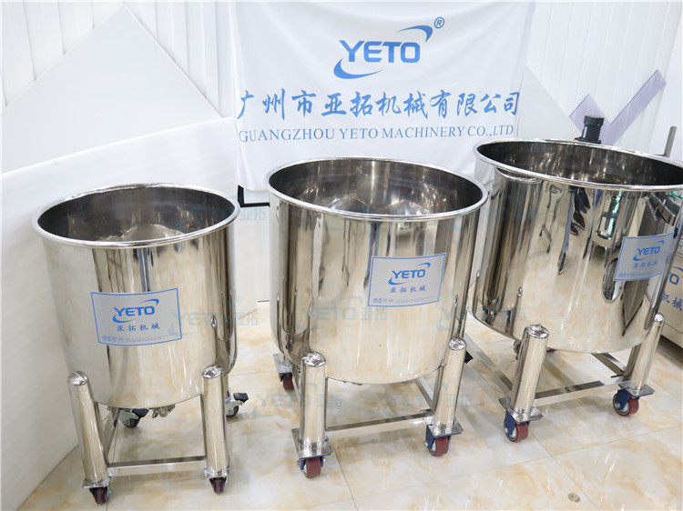 YETO Customized Chemical Storage Equipment cosmetic stainless steel 304 storage tank price