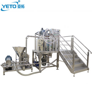 300L Food Processing Equipment Stainless Steel Vacuum Emulsifying Mixer Tomato Paste Mayonnaise Shea Butter Cream Making Machine