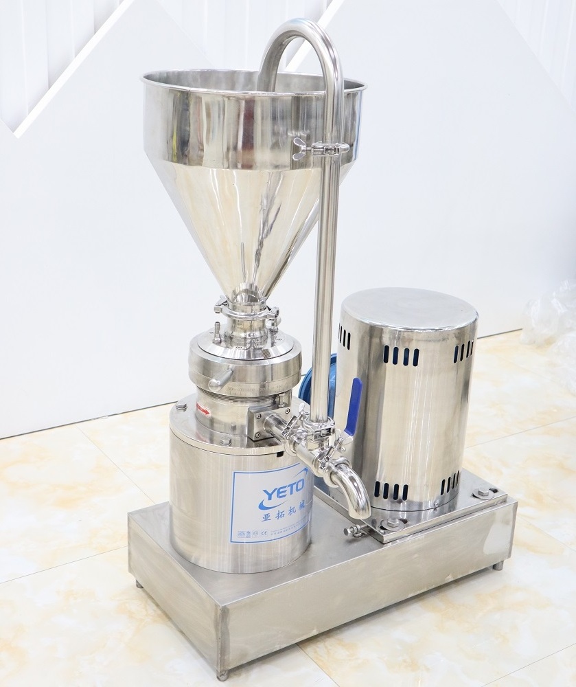 Stainless steel Colloid mill grinding machine for soy milk peanut butter chili  sauce hummus Sesame tahini tomato sauce grinder