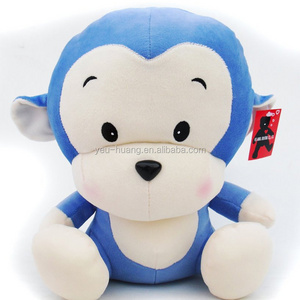 Custom plush blue monkey stuffed animal plush toy supplier manufacturer