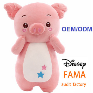 Custom OEM pig shape animal long pillow cushion supplier manufacturer factory