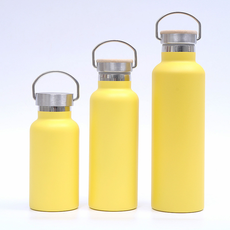 Sport Water Bottle With Straw Lid Big Mouth Stainless Steel Double Walled Vacuum Flask Insulated Water Bottle