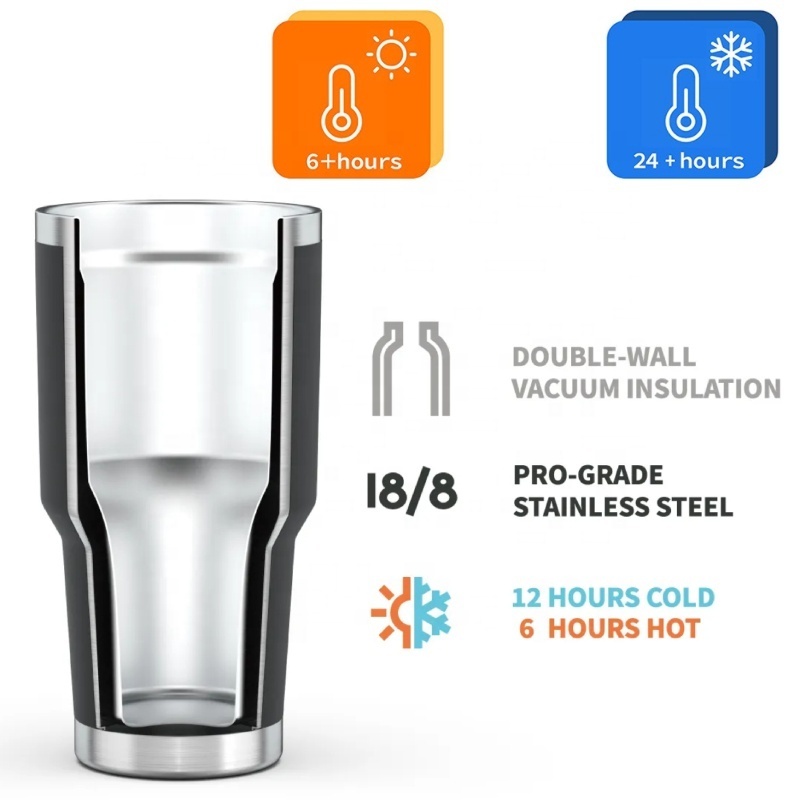 Tumblers wholesale bulk 20oz Coffee Cup Stainless Steel 30 Ounce Mug Travel yetys Tumbler With Magnetic Lid 10 36oz water bottle