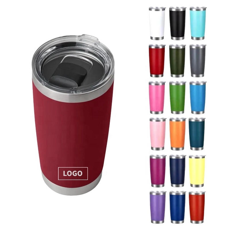 Stainless Steel 20oz Tumbler Vacuum Insulated Water Coffee Tumbler Cup with Magnetic cover