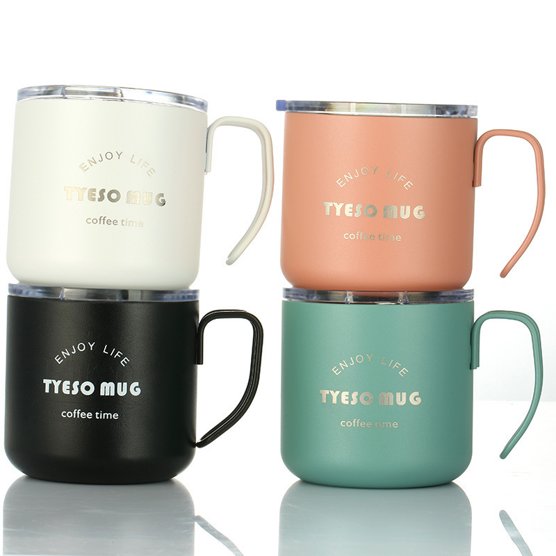 Yeway Wholesale Stainless Steel 304 Coffee Mug Double Wall Vacuum Tumbler With Steel handle Beer Mug Thermos Coffee Milk Cup