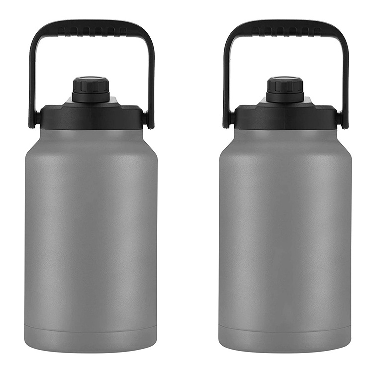 YEWAY Stainless Steel 1 Gallon BPA Free Water Bottle Wholesale Half Gallon 128 oz 64 oz Insulated Water Bottle With Handle Lid