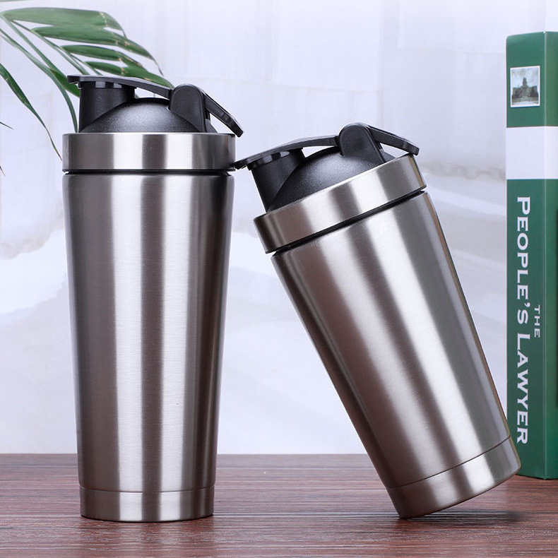 yeway hot sell wholesale double wall insulated protein shaker bottle stainless steel protein shaker bottle gym protein shaker