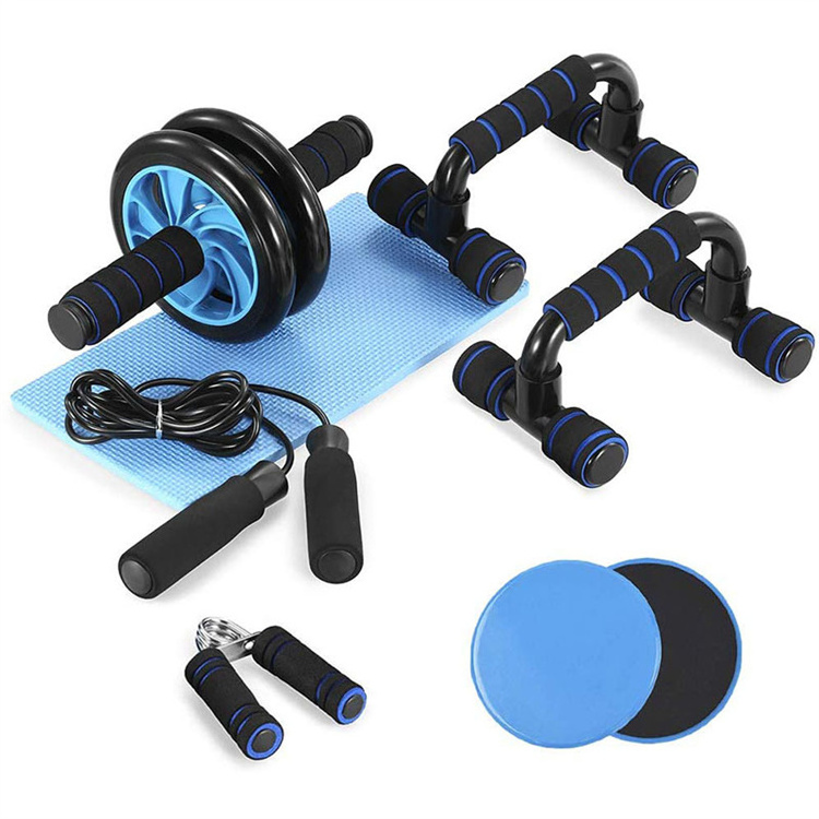 Fitness Core Coaster Abdominal Trainer Fitness 6 In 1 Ab Wheel Roller Kit Machine Six Abdominal Pack Care Abdominal Machine