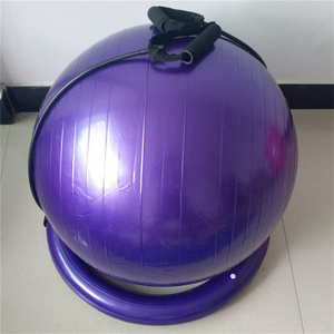 Hot Sale Anti Burst Gym Fitness Yoga Ball Chair Yoga Ball With Pump Base Exercise 65Cm Stability Sitting Yoga Ball Stand