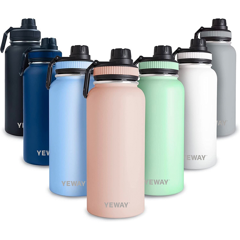 Yeway Travel Eco-Friendly Vacuum Insulated Stainless Flask Steel Water bottle 64 Oz Vacuum Flask