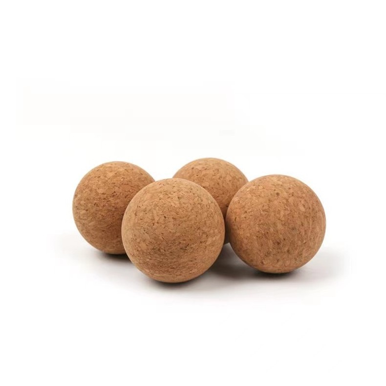 Yeway Shop Sign High Density 100% Natural Cork Massage Peanut Ball Logo Customized Available For Yoga Exercise