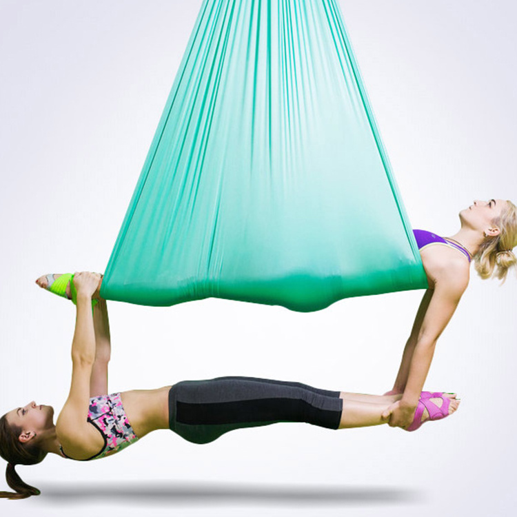 Premium Custom Logo Trapeze Nylon Rope Silk Fabric With Rigging Equipment High Strength Air Flying Aerial Yoga Hammock Swing