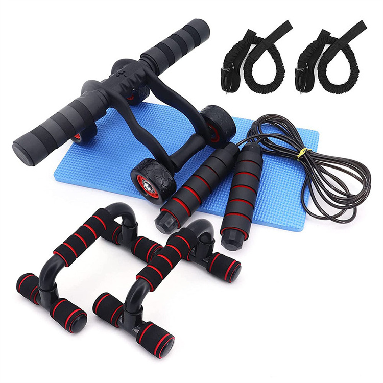 Fitness Core Coaster Abdominal Trainer Fitness 6 In 1 Ab Wheel Roller Kit Machine Six Abdominal Pack Care Abdominal Machine