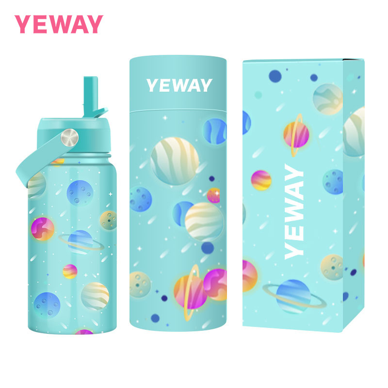 Yeway  Warehouse 12Oz Stainless Steel Insulated Blank Kids Sublimation Tumbler Baby Water Bottle With Flip Top Lid