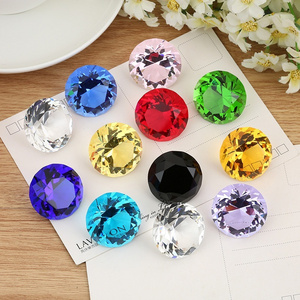 20MM Small Crystal Glass Diamond Stone Colorful For Wedding Party Decoration